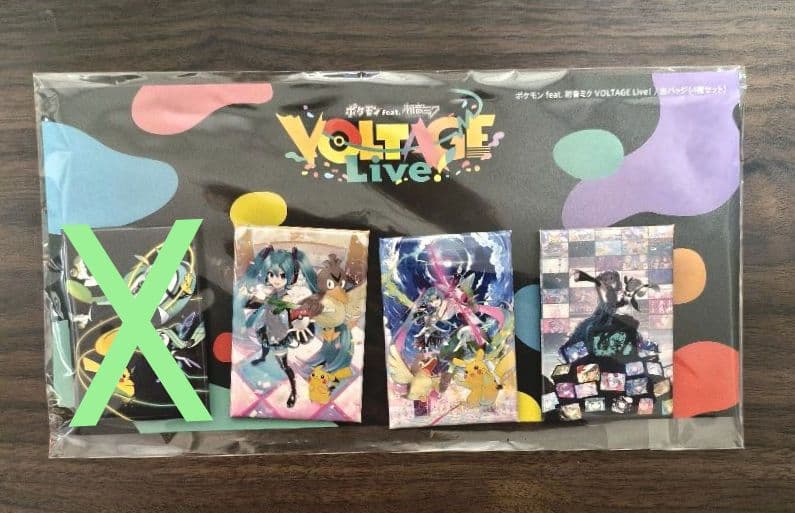 VOLTAGE Live! ポケミク 初音ミク 缶バッジ
