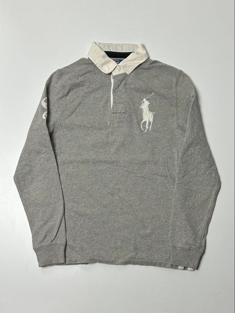 Polo by Ralph Lauren ポロシャツ ラガーシャツ　グレー　XS