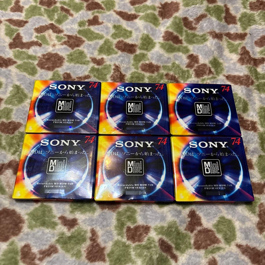 SONY 74分 ミニディスク 6枚セットSONY;未使用