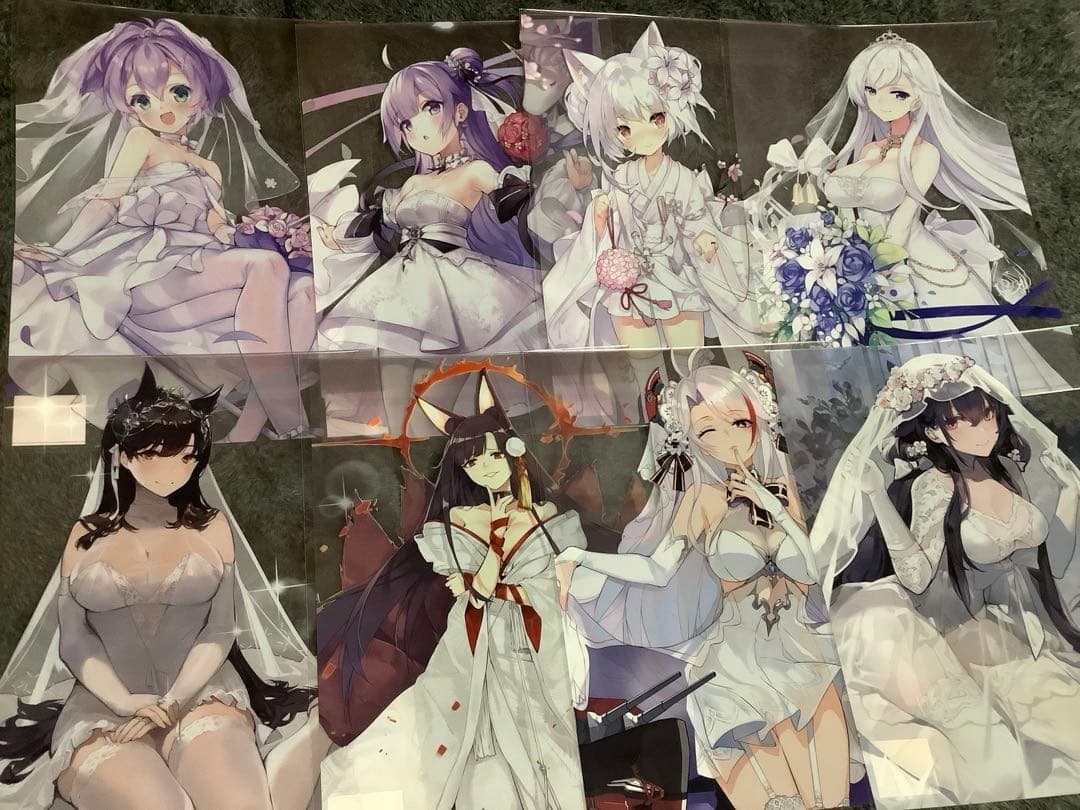 【未開封】マジくじ アズールレーン A3クリアポスター 8点