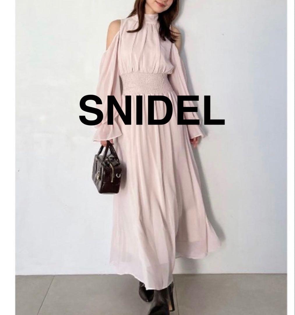 SNIDEL♡コールドショルダーボウタイワンピースSnidel;接近未使用