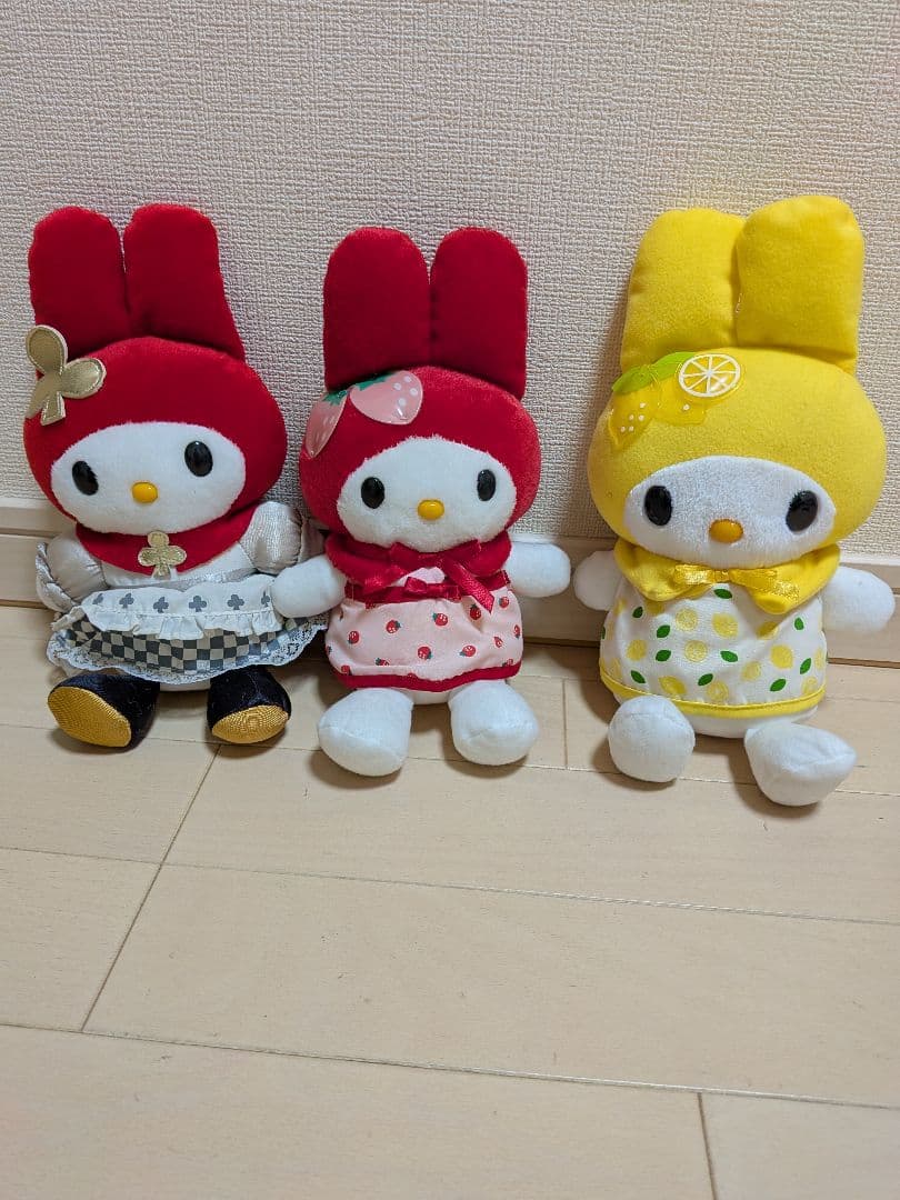 マイメロディ ぬいぐるみセット有些许损伤或污渍