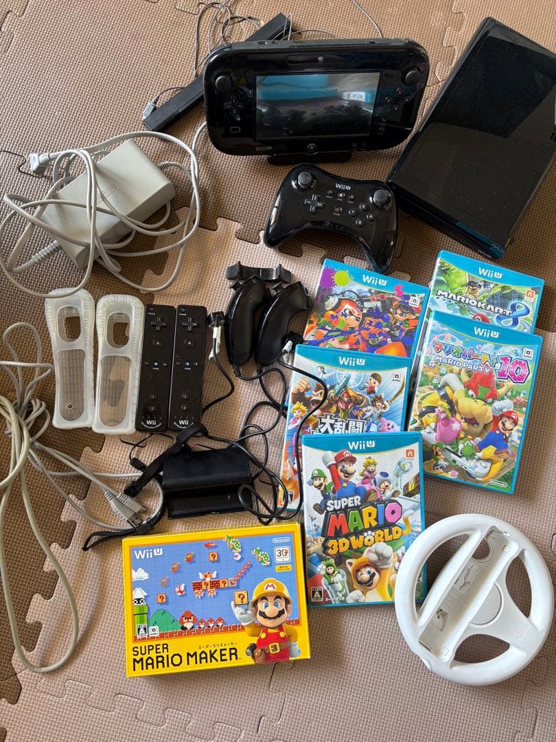 Wii Uのセット　マリオカート　スプラトゥーンWii U;有损伤或污渍