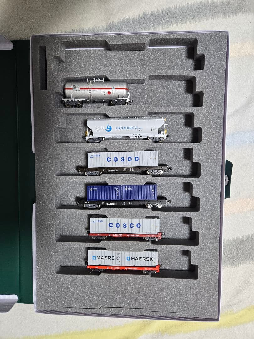 Nゲージ 鉄道模型 中国国鉄 貨物列車 6両没有明显的损伤或污渍