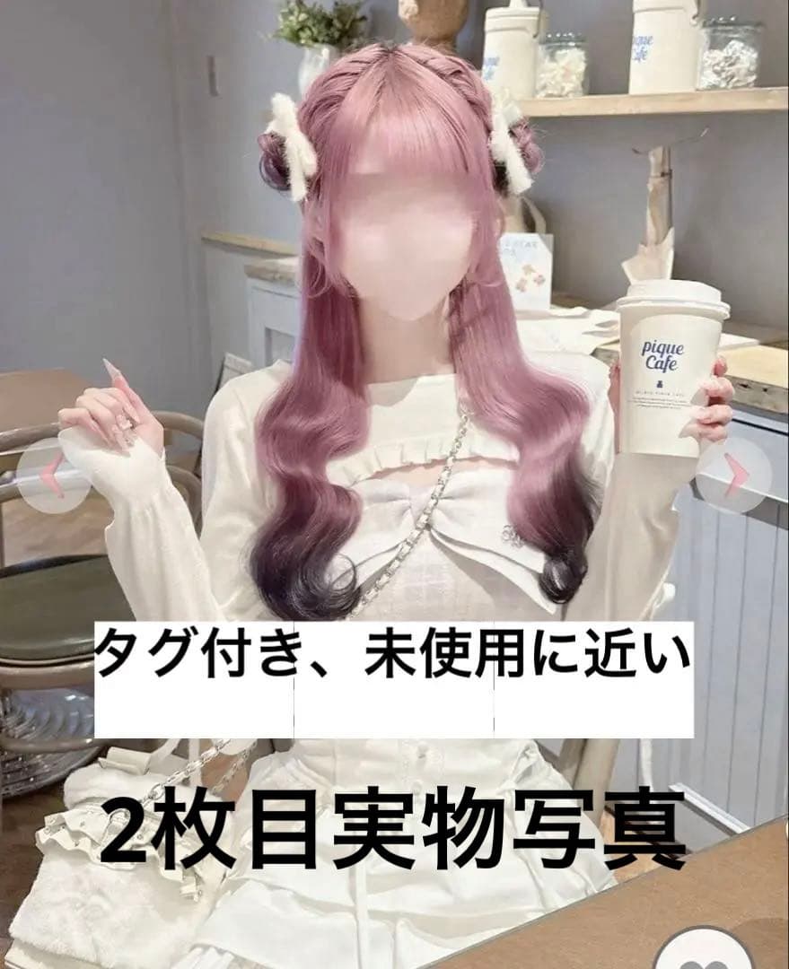 HONEY MEW ビッグリボンチェックアンサンブルトップス ハニーミュウ