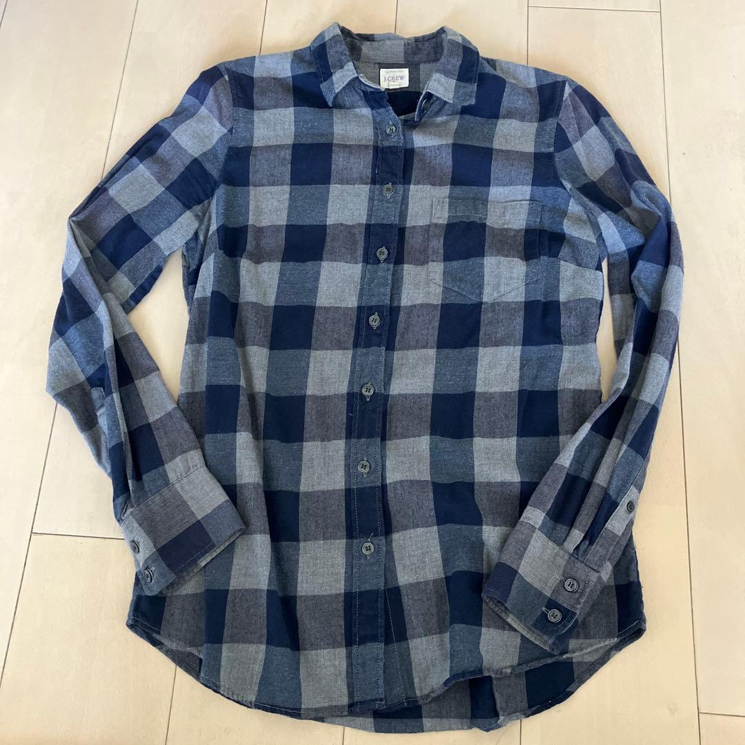 J.CREW チェック柄 長袖シャツ XS