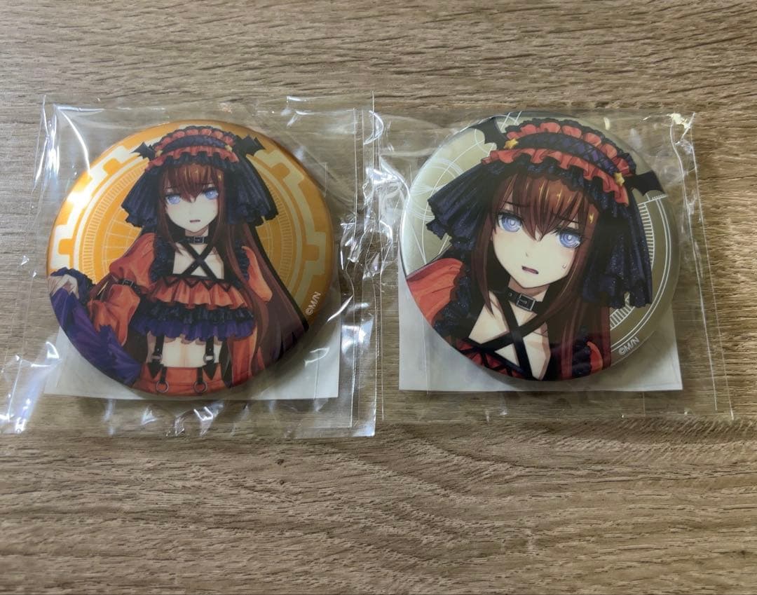 STEINS;GATE マジくじ 牧瀬紅莉栖　缶バッジ２個セット未使用