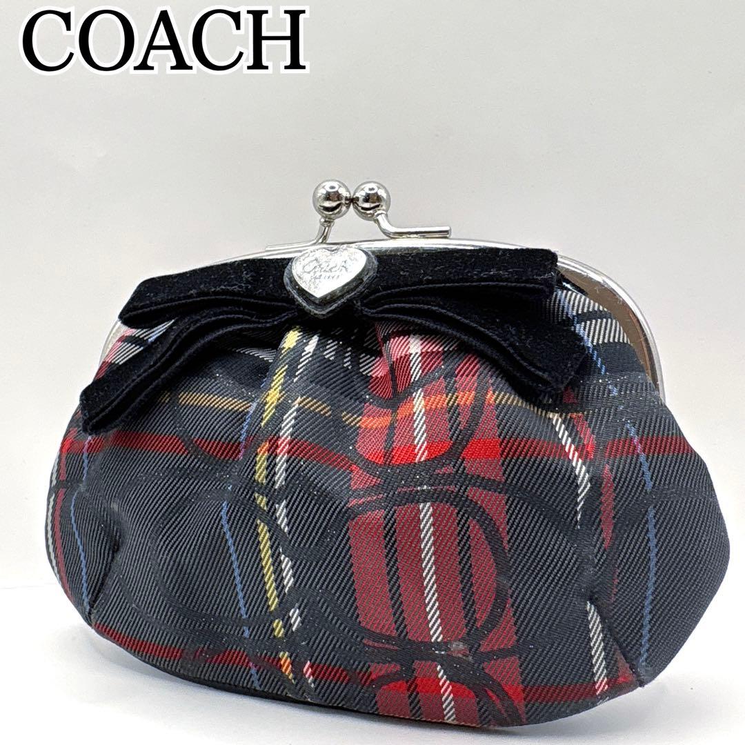 COACH Kisslock Coin Purse with BowCOACH;没有明显的损伤或污渍