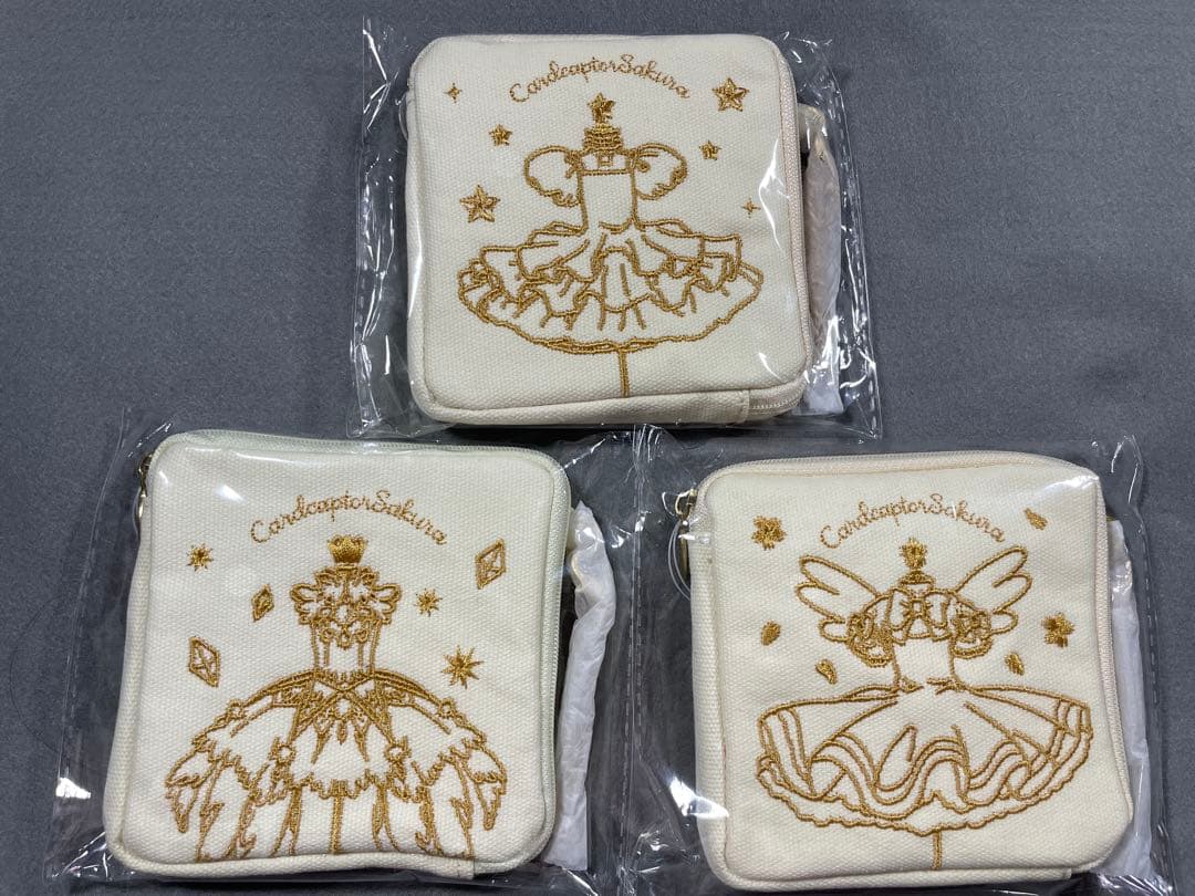 カードキャプターさくら スクエアポーチ 3種セット未使用