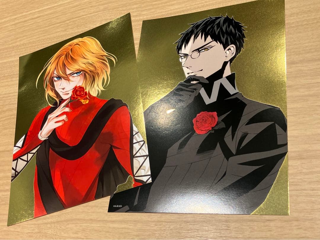 薔薇王の葬列　A5判箔使用カード2枚接近未使用