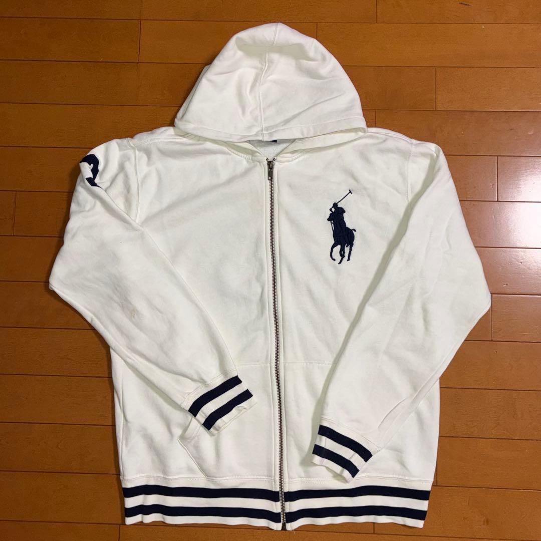 正規品　Polo Ralph Lauren ジップアップパーカー ホワイト