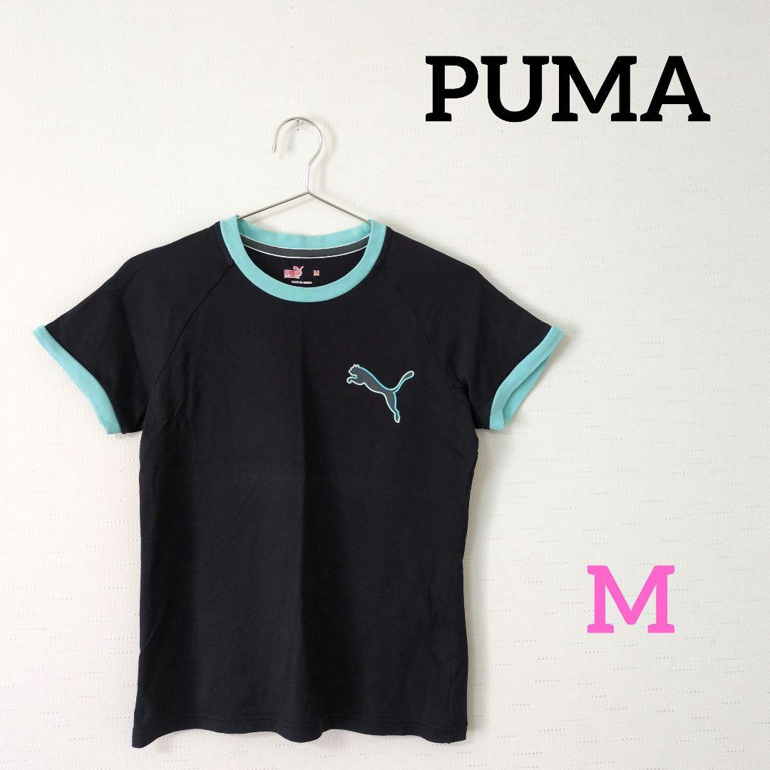 PUMA　プーマ　レディース　トップス　半袖　Tシャツ　スポーツ　アウトドア　黒