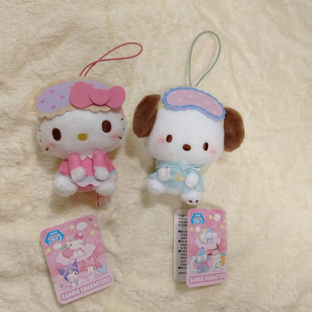 ハローキティ　ポチャッコ　ぬいぐるみ接近未使用