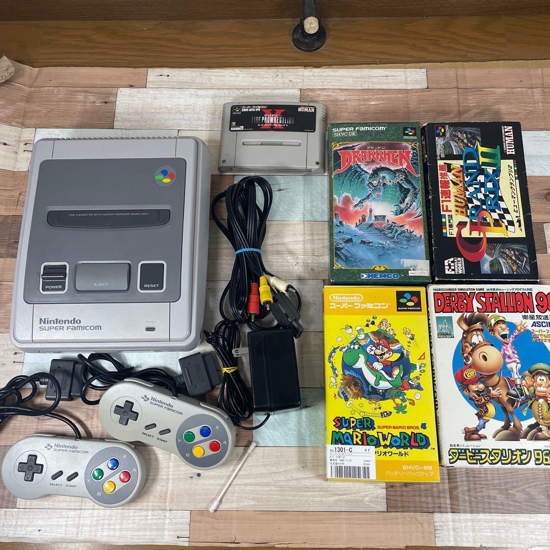 24時間以内発送【動作確認済み】スーパーファミコン マリオセットSuper Famicom;有些许损伤或污渍