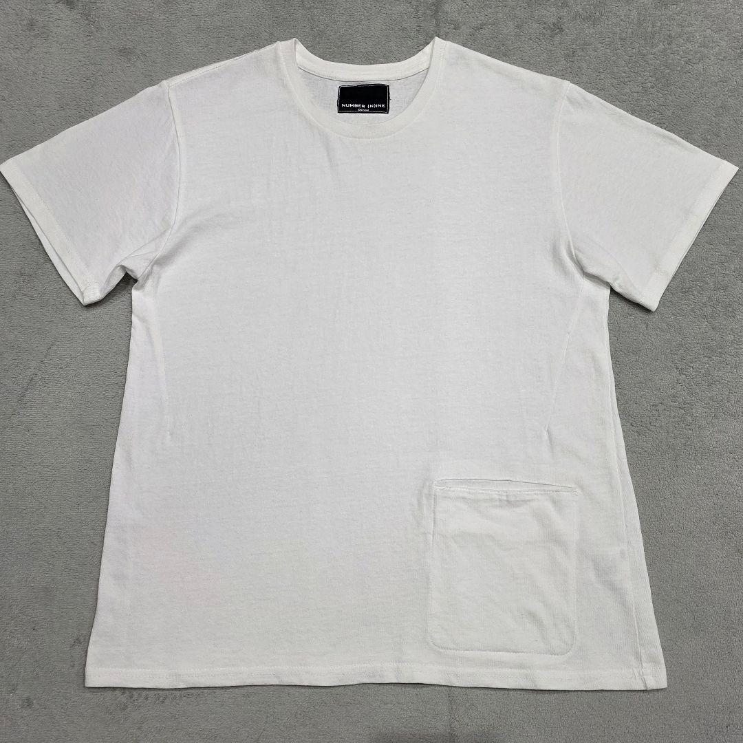 ナンバーナイン　Tシャツ　S　ホワイト　ポケットNUMBER (N)INE;没有明显的损伤或污渍