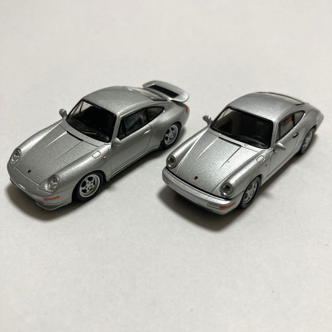京商　1/64 PORSCHE 911 RS 2台　本体のみ