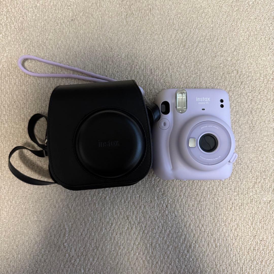 instax mini 11 ラベンダー 専用ケース付有些许损伤或污渍
