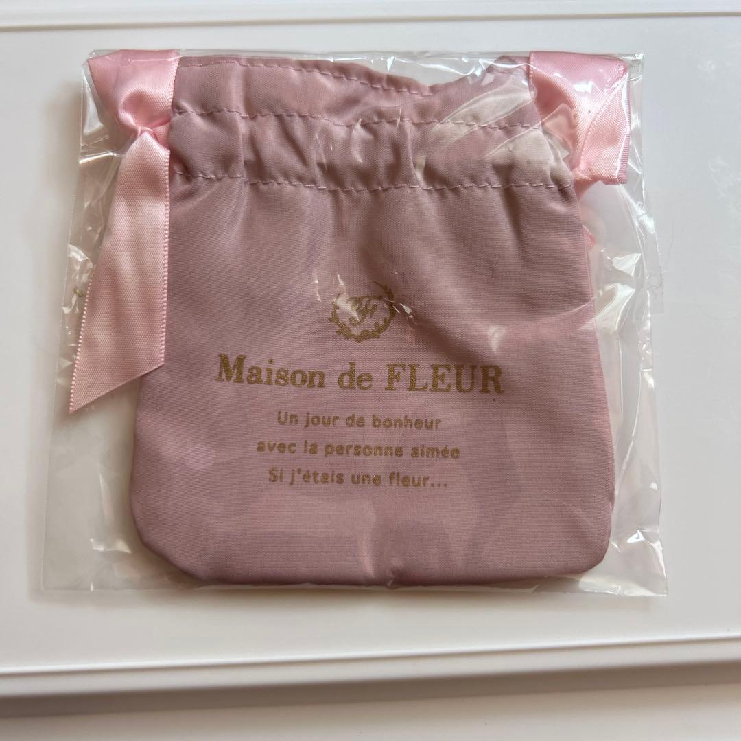 Maison de FLEUR ダブルリボンギャザートートバッグキーホルダー
