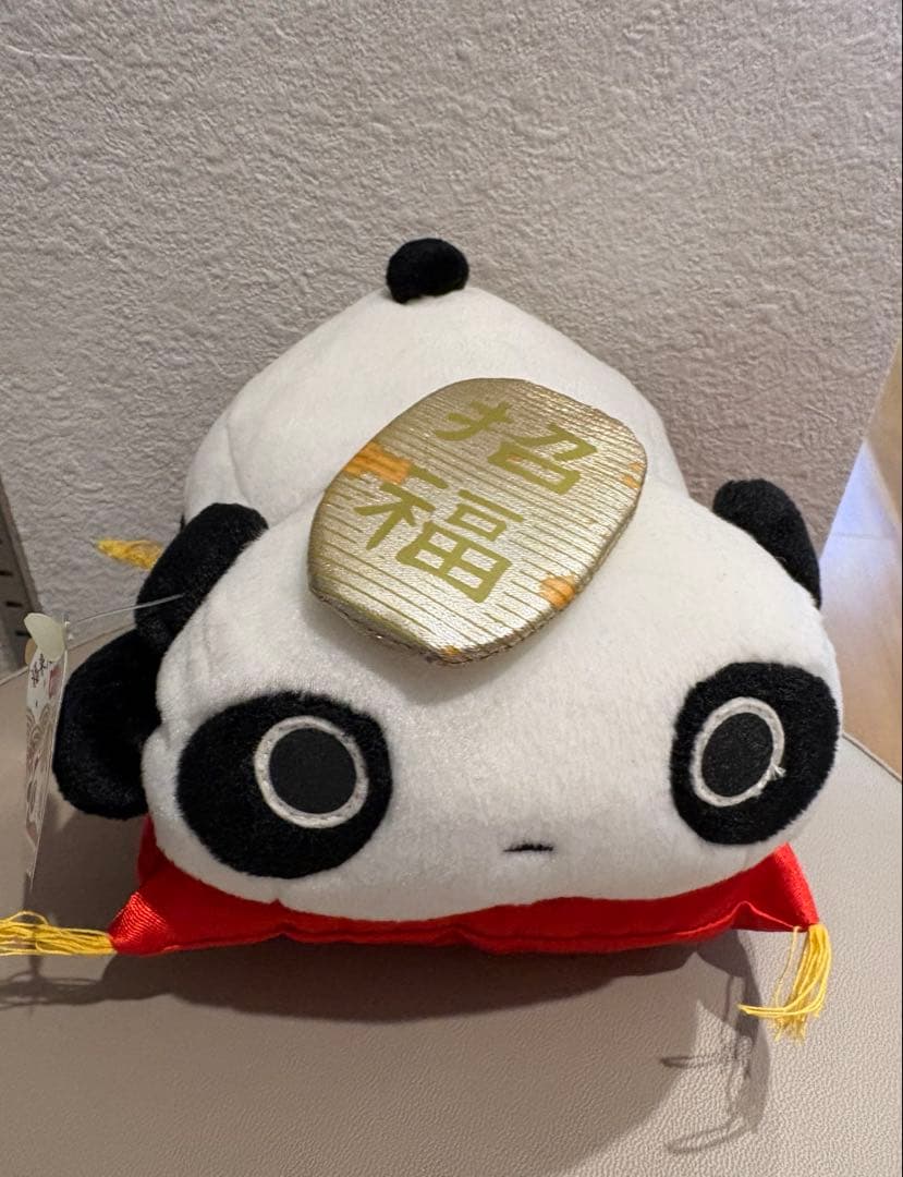 平成レトロ 福来たれぬいぐるみ たれぱんだ タグ付き有些许损伤或污渍