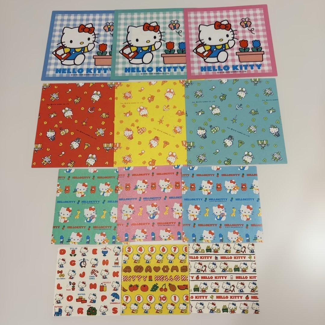 サンリオレトロ　Hello kitty おりがみ　12枚