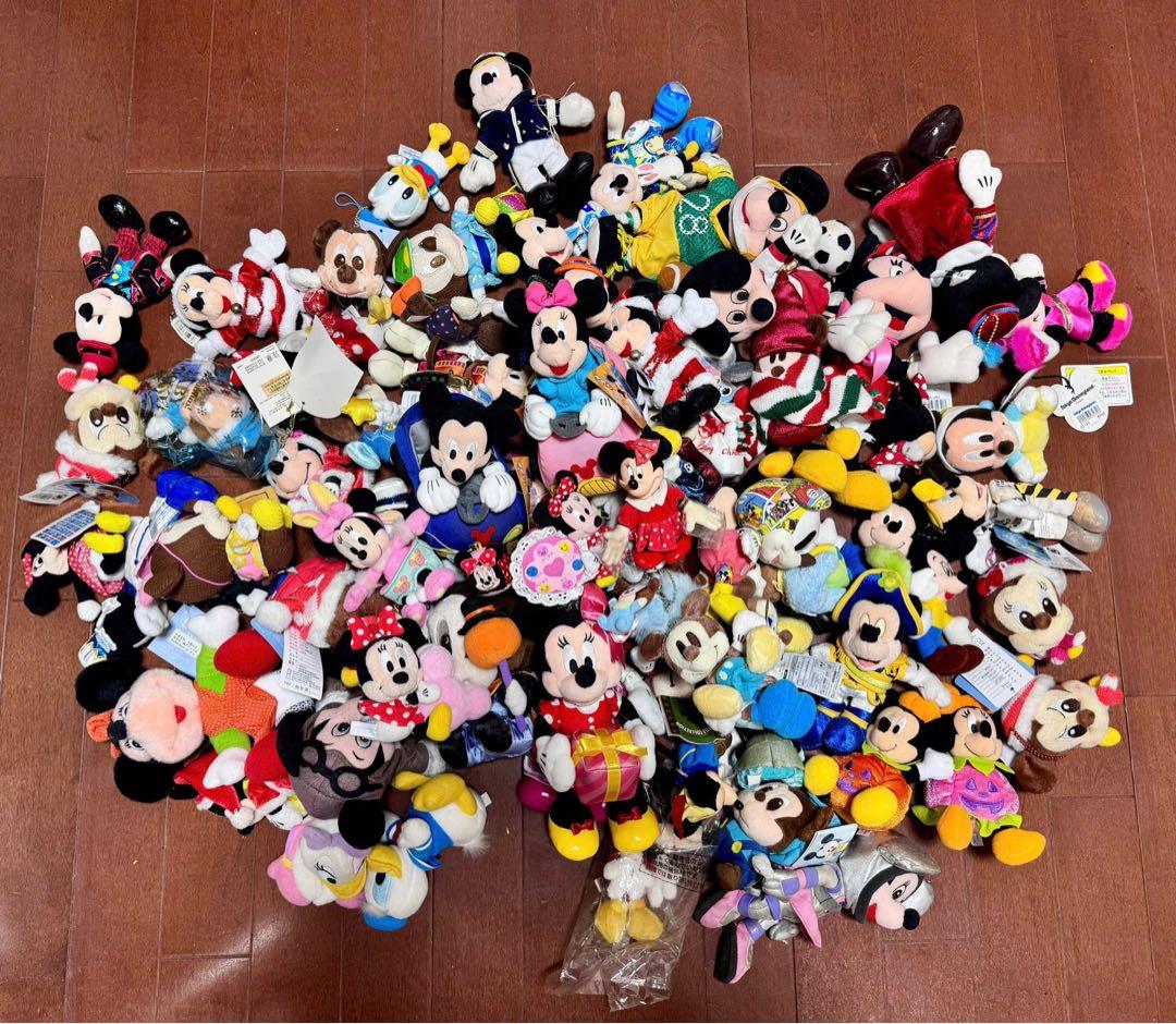 ディズニー　ぬいぐるみ　マスコット　まとめ売り　大量　70点以上　平成レトロ有些许损伤或污渍