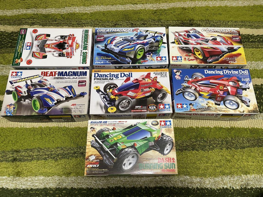 タミヤ　ミニ四駆　ハリケーンソニック ポリカボディスペシャル　など ７個セットTAMIYA;未使用