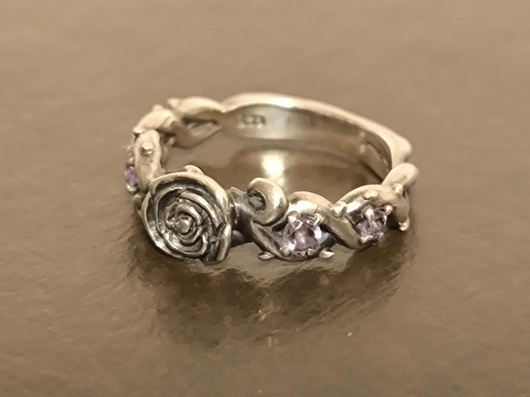 Elan Vital エランヴィタール 薔薇 rose 925 シルバー リング没有明显的损伤或污渍