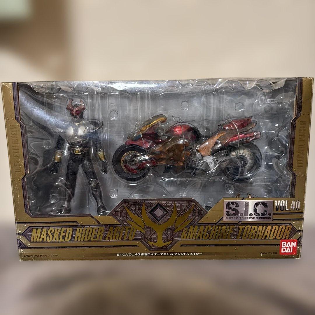 S.I.C. VOL.40 仮面ライダーアギト＆マシントルネイダーBANDAI;没有明显的损伤或污渍