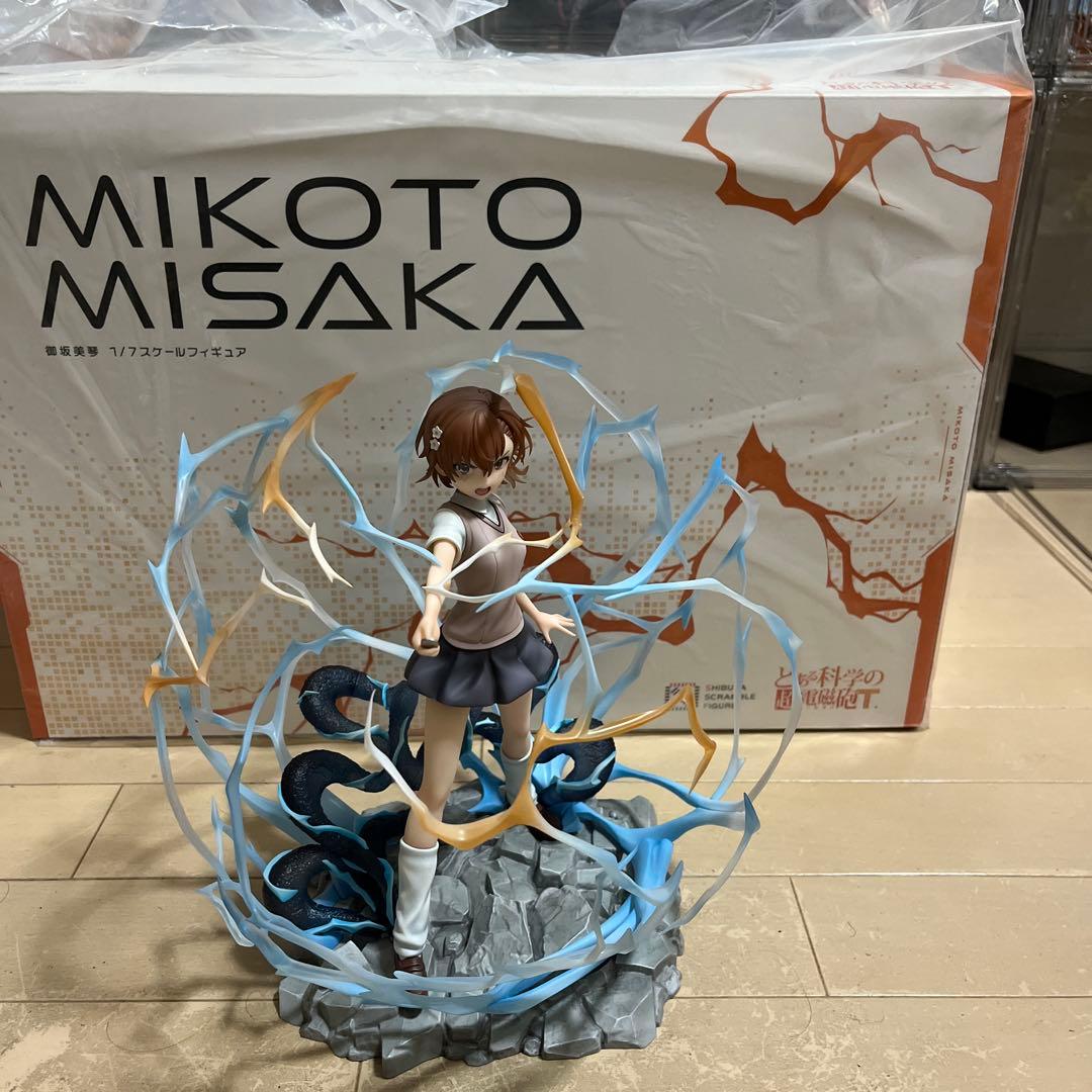 御坂美琴　渋谷スクランブルフィギュア　御坂美琴1/7スケールフィギュア有些许损伤或污渍