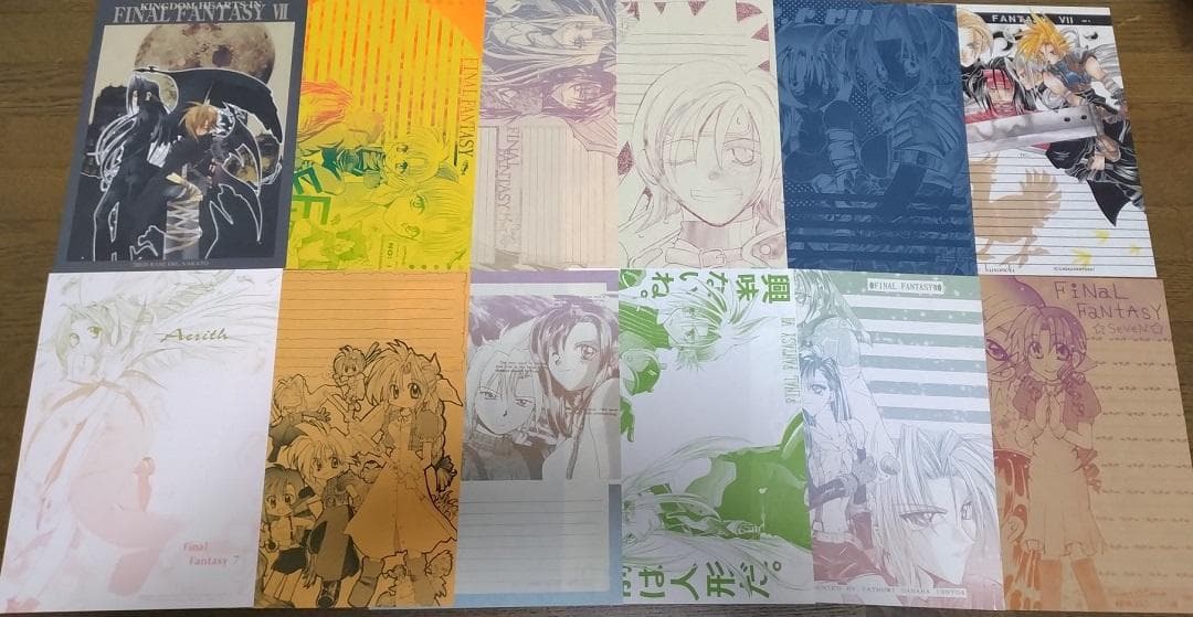 FF7同人便箋　ファイナルファンタジー　同人便せん没有明显的损伤或污渍