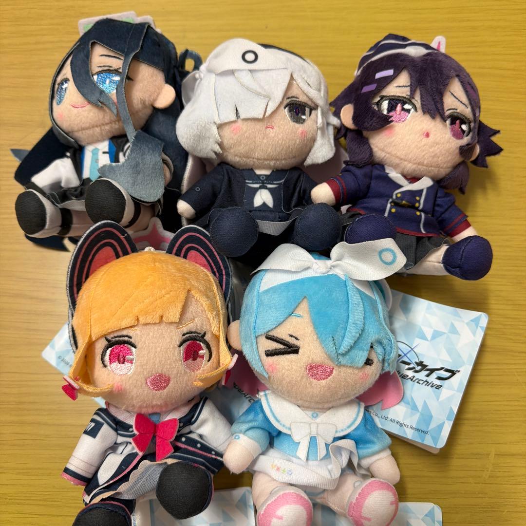 ブルアカ ミニぬいぐるみ まとめ売り 5点セット