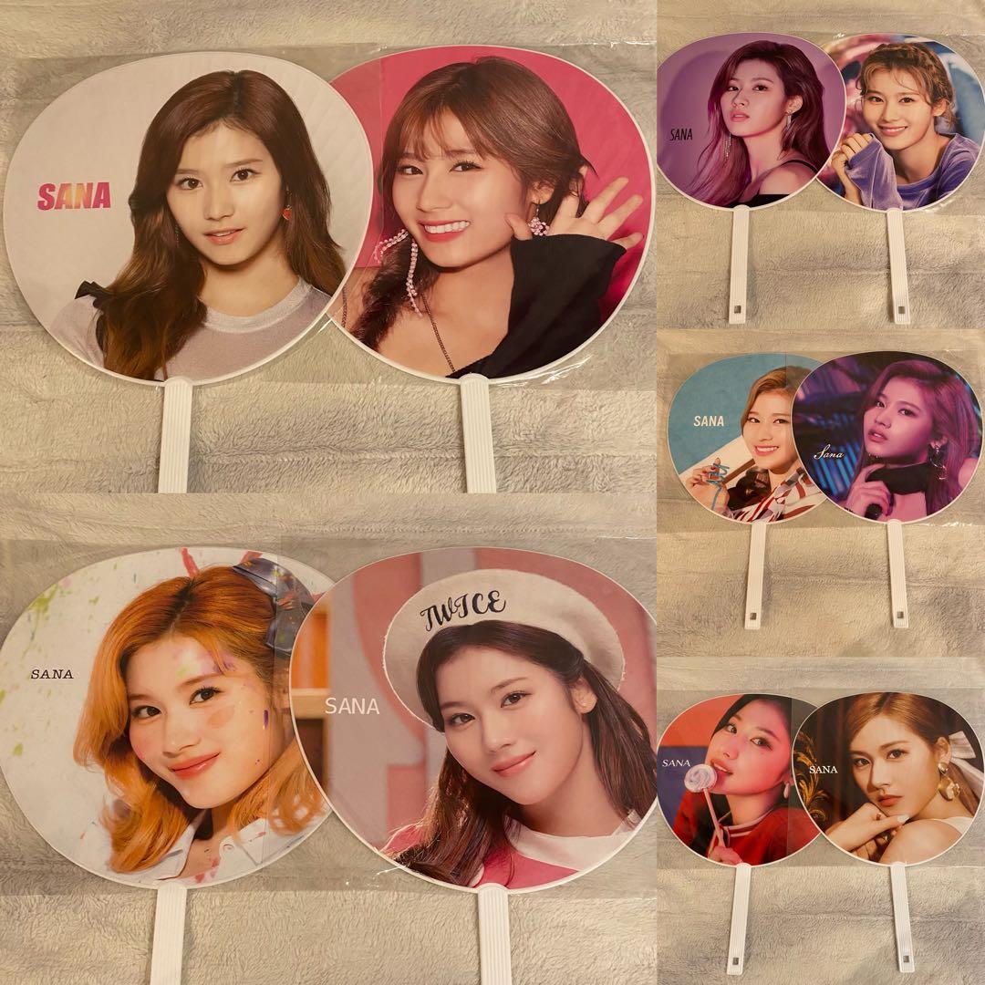 TWICE サナ うちわ まとめ売り没有明显的损伤或污渍