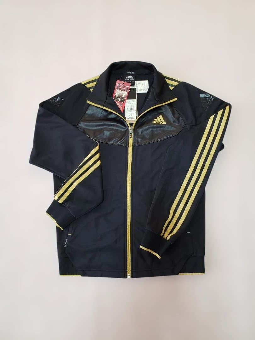 adidas トラックジャケット ブラック ゴールド Sadidas;未使用