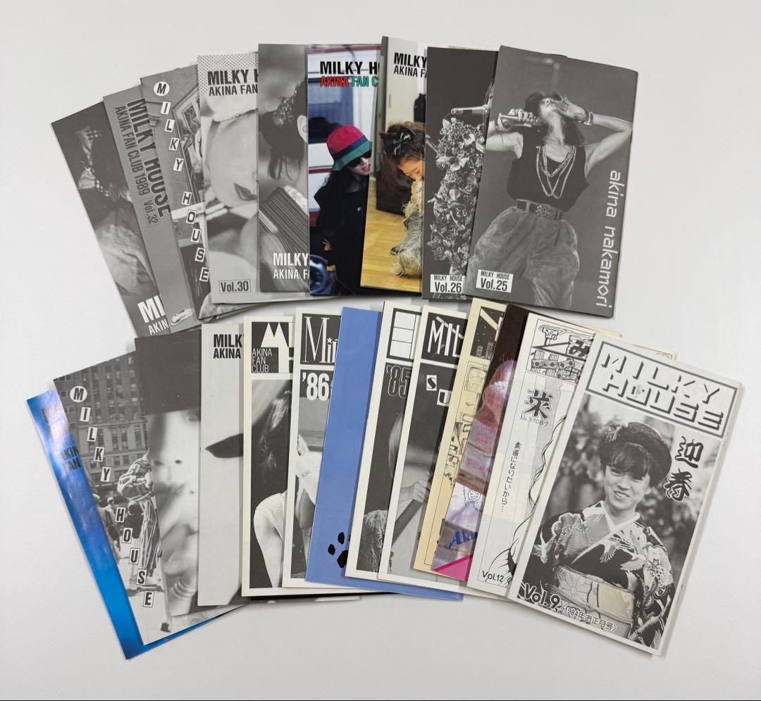 中森明菜ファンクラブ　MilkyHouse 23冊分有些许损伤或污渍