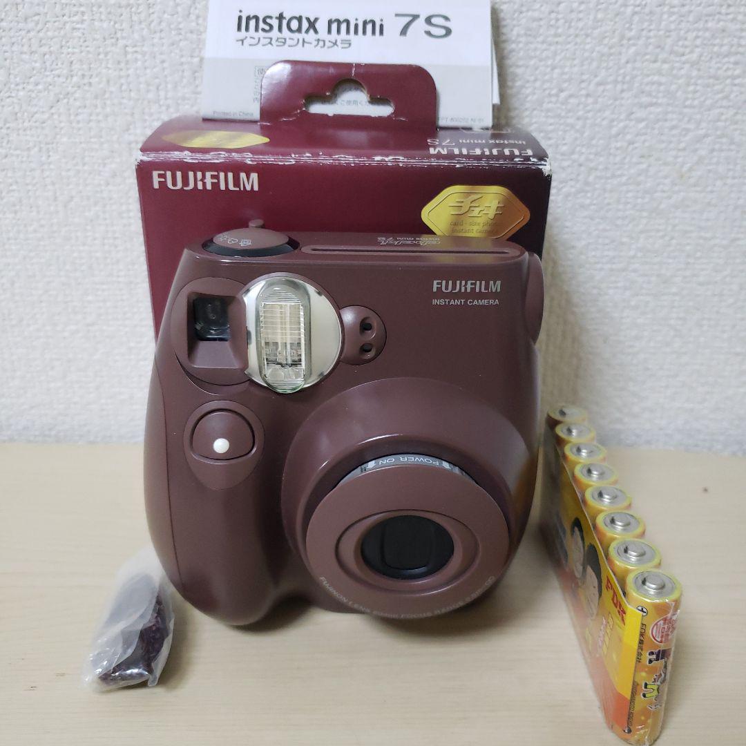 FUJIFILM instax mini7S ブラウン おまけ付き富士ゼロックス;没有明显的损伤或污渍