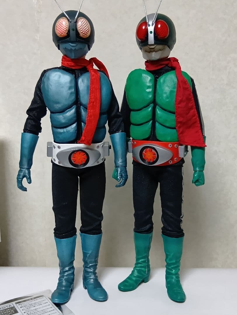 RAH450 仮面ライダー旧1号と旧2号 ジャンク品整体状态不佳
