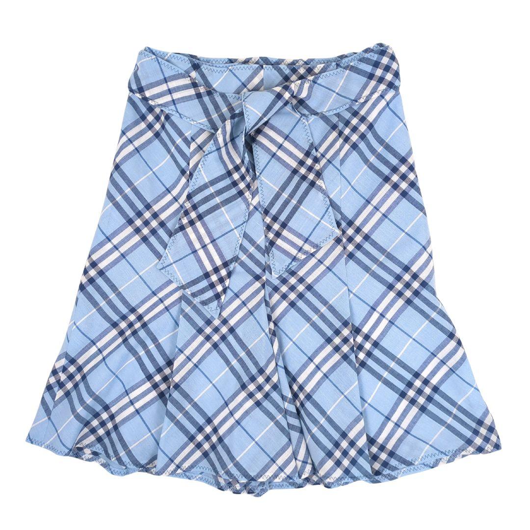 極美品✨BURBERRY ブルーレーベル チェックフレアスカート 36 リボン付BURBERRY BLUE LABEL;没有明显的损伤或污渍