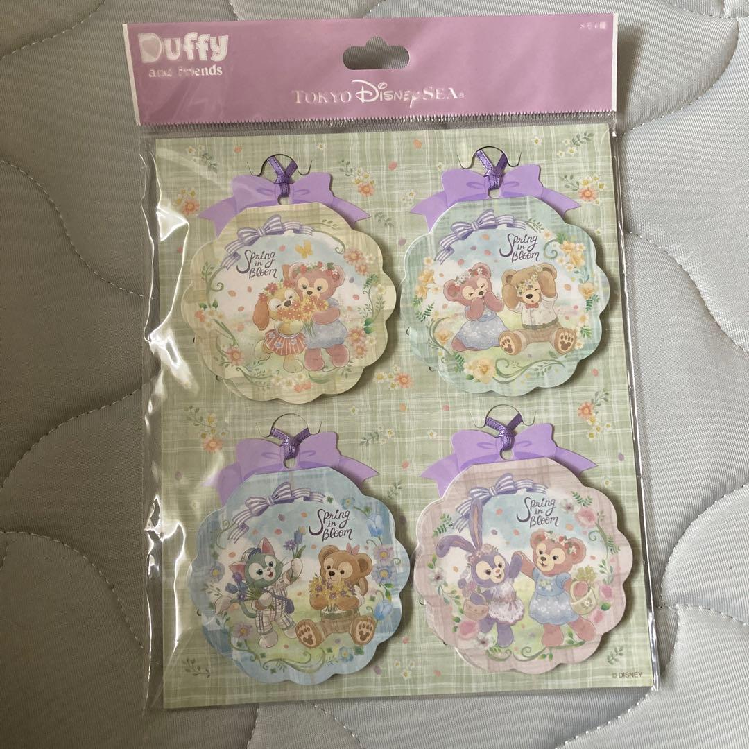 ダッフィー　スプリングインブルーム　メモセット　未開封