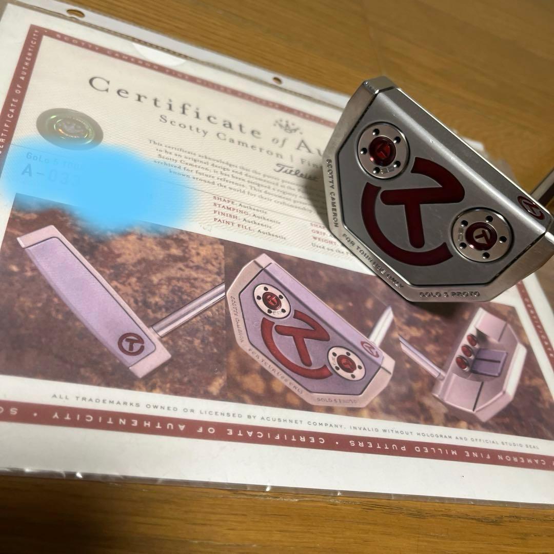 スコッティキャメロンサークルT パター鑑定書付きScotty Cameron;没有明显的损伤或污渍