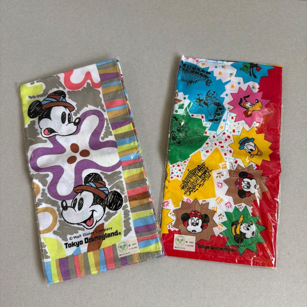 東京ディズニーランド ハンカチセット　レトロ