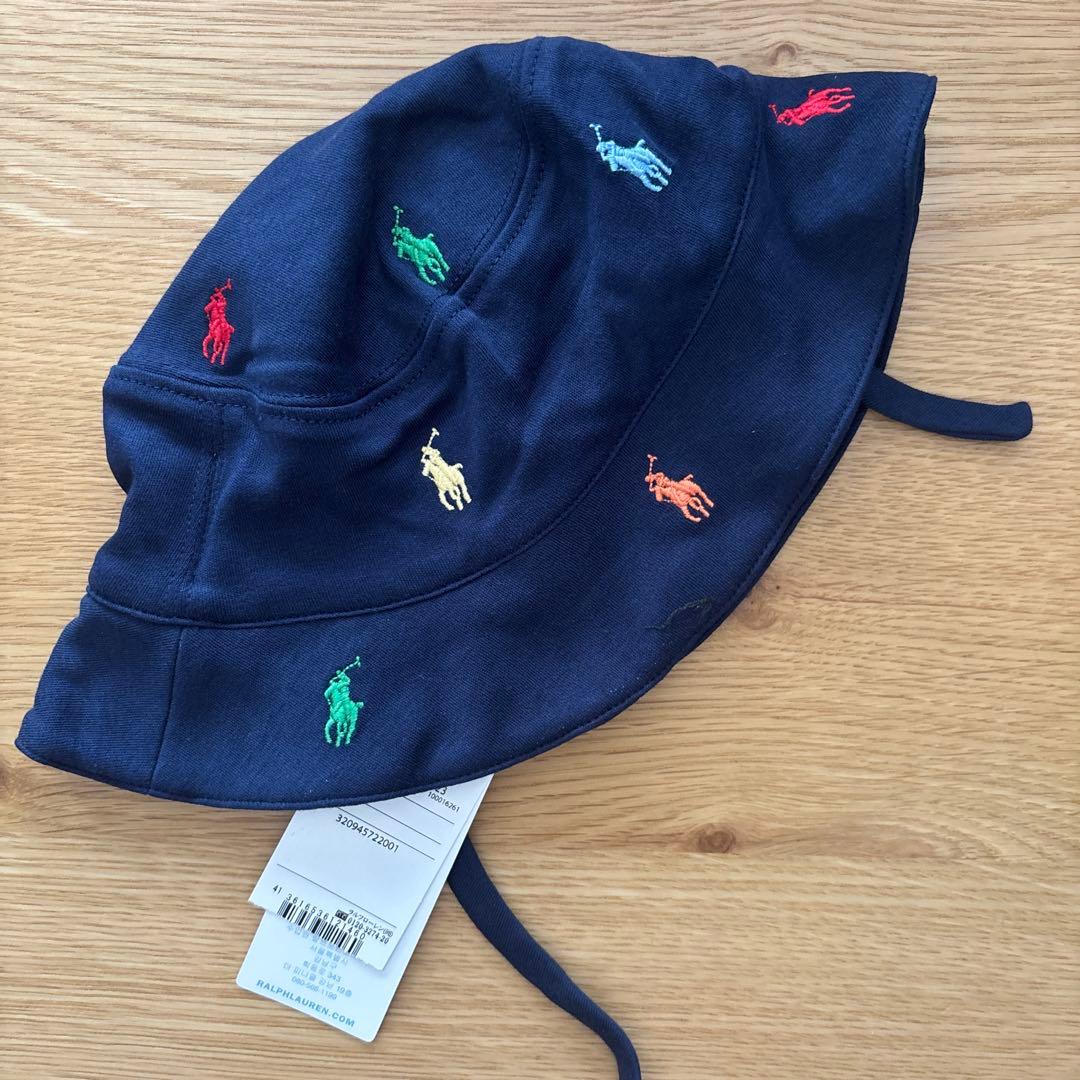 新品 Ralph Lauren ラルフローレン ベビー帽子 12-24MRalph Lauren;未使用