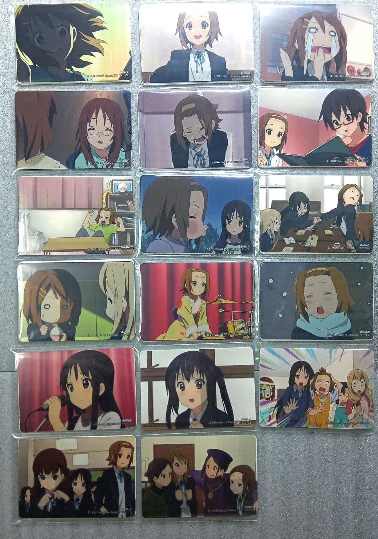 けいおん　トレーディングkyoaniコレクション　名場面カット　17種