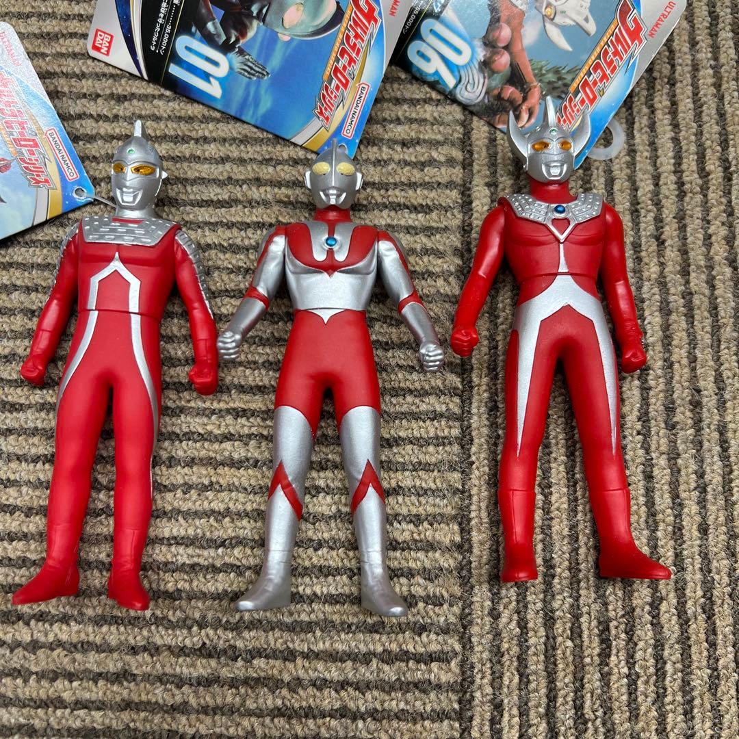 ウルトラセブン他 ソフビ フィギュア 3体セット