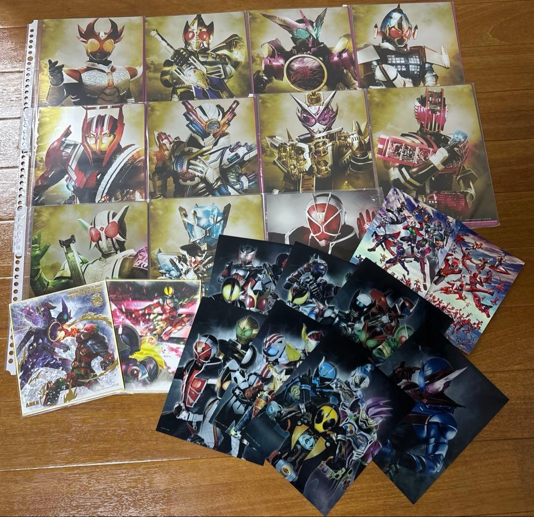 仮面ライダー スーパーメタリックポスター・クリアポスター・色紙 まとめ売り没有明显的损伤或污渍