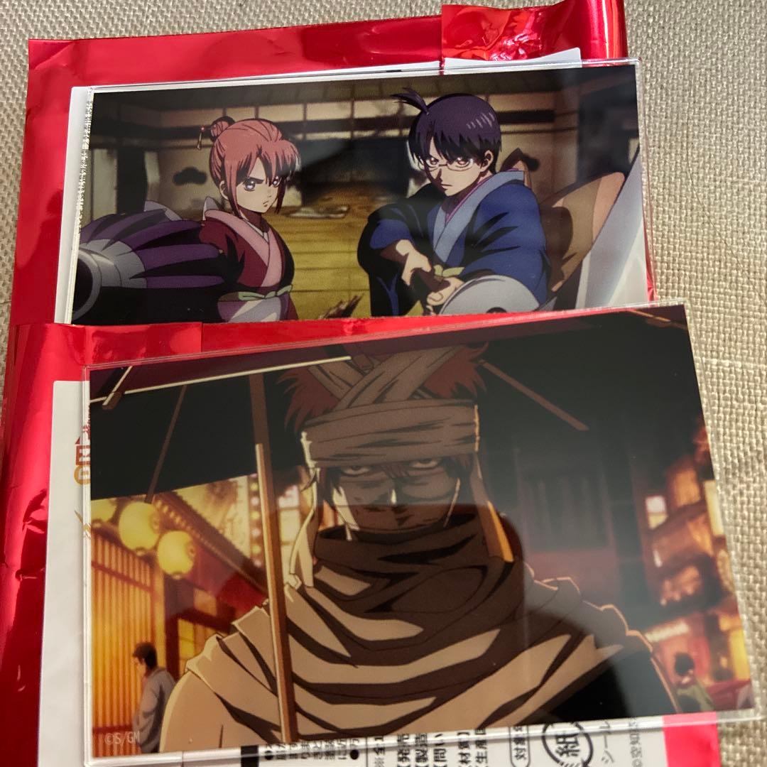 銀魂 吉原大炎上 ランダムアクリルカード 神威 神楽 新八 美品 2種