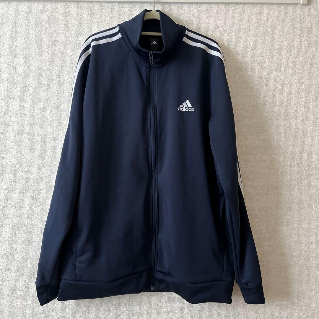 adidas ネイビー　ジャージ L アディダス　トラックジャケット　紺色adidas;没有明显的损伤或污渍