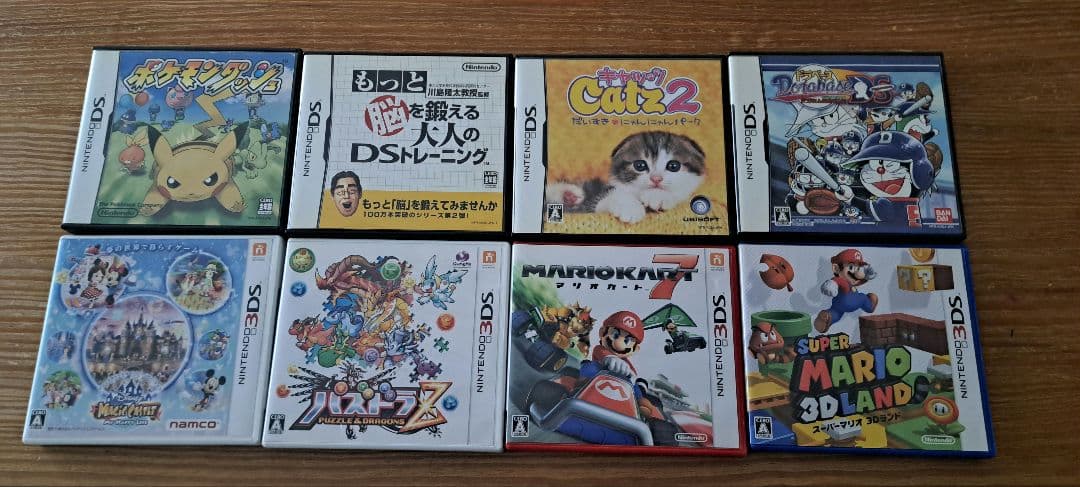 3DS /DSソフト8点まとめ売り有些许损伤或污渍