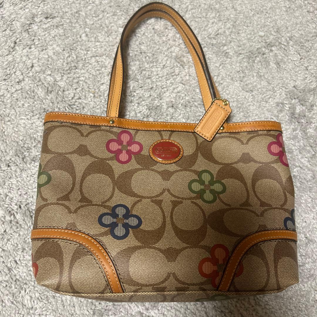 COACH 花柄トートバッグCOACH;没有明显的损伤或污渍