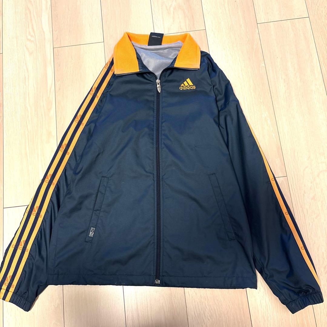 adidas ジャージ ジャケット ネイビー オレンジS1032番adidas;没有明显的损伤或污渍