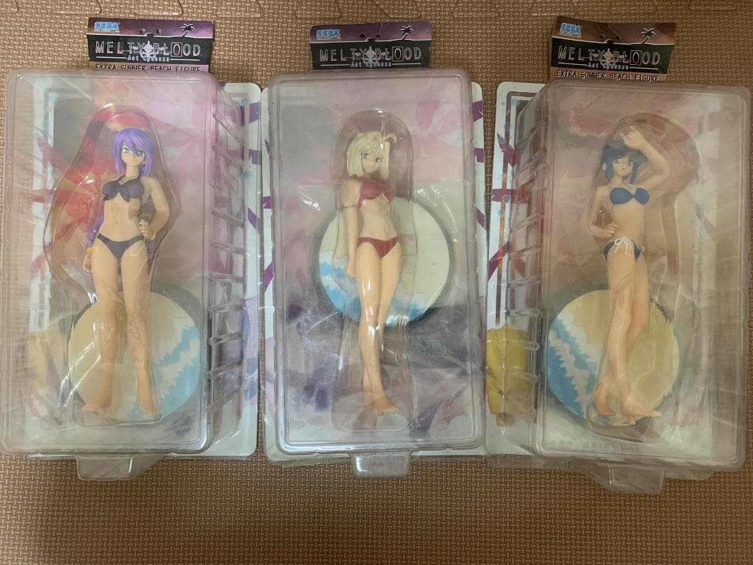 メルティブラッド エクストラサマービーチフィギュア Vol.2 3体セット没有明显的损伤或污渍